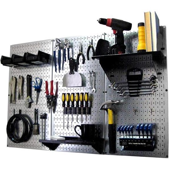 Wall Control 4ft Metal Pegboard Tool Organizer Kit