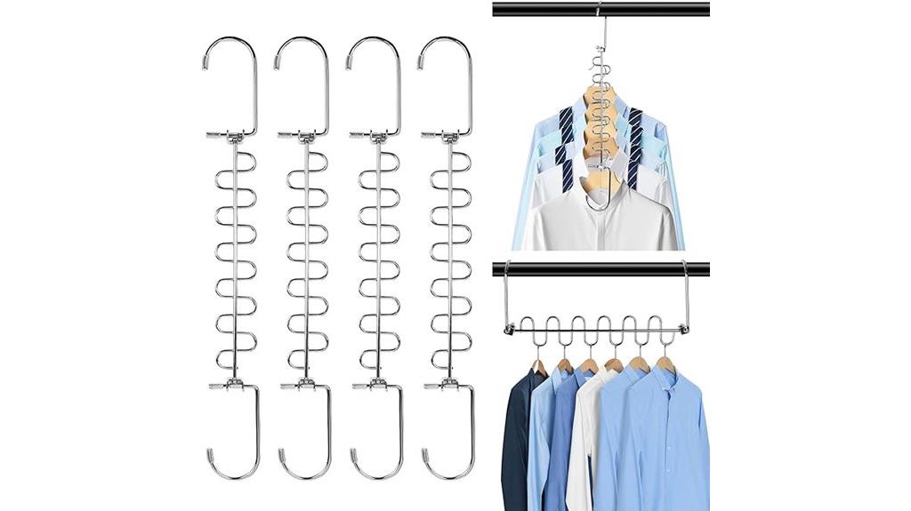 metal space saving hangers