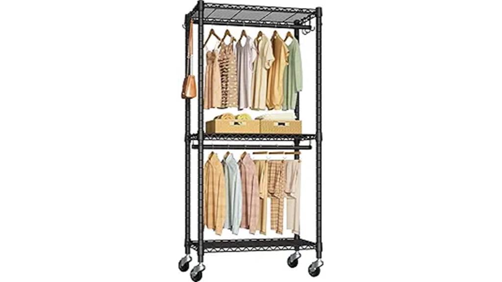 mini portable clothes rack