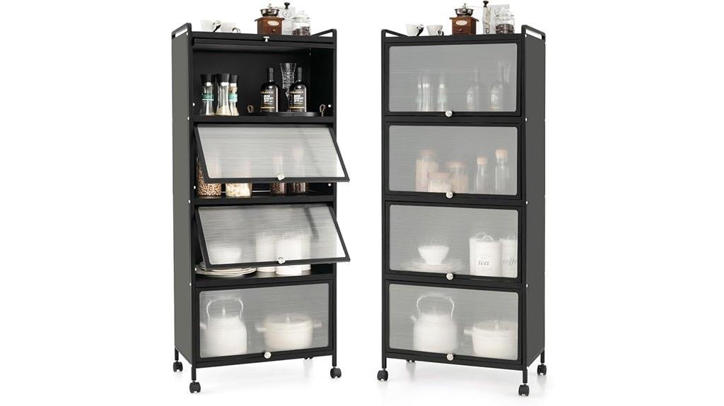 mobile 5 tier kitchen cabinet
