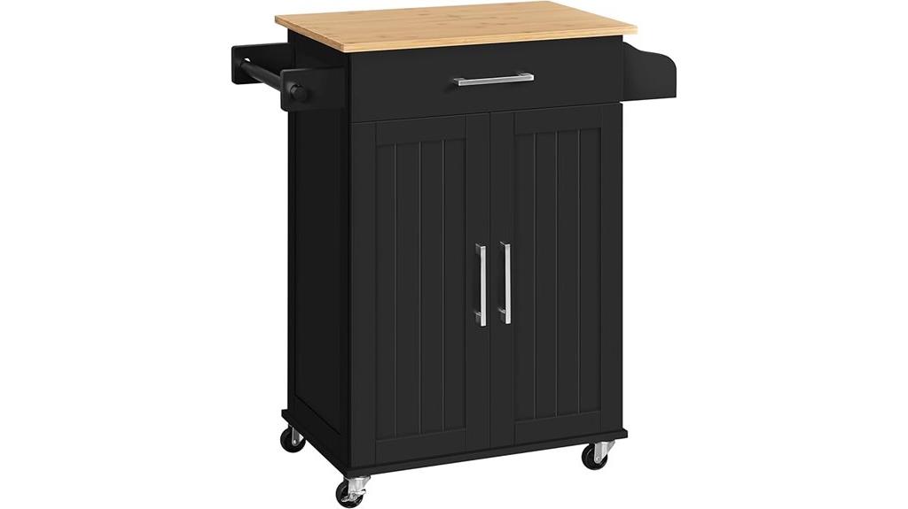 mobile kitchen island with storage