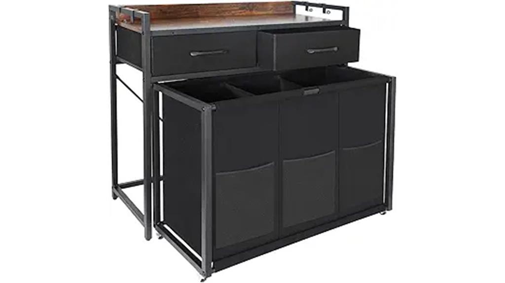 mobile laundry sorting unit