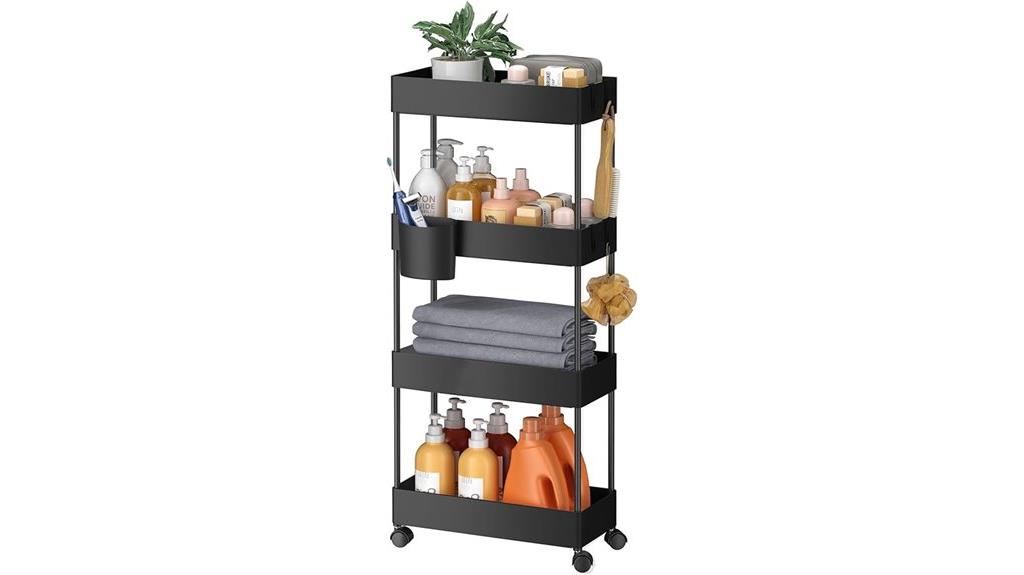 mobile slim storage cart