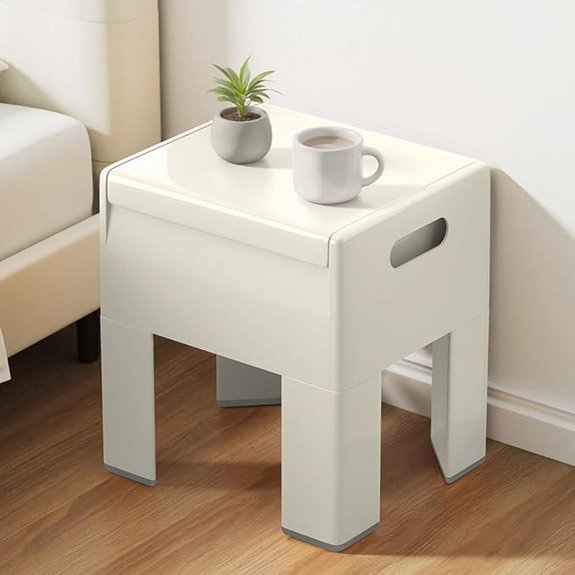 HOTEAGLE Modern Nightstand with Storage Easy Assembly