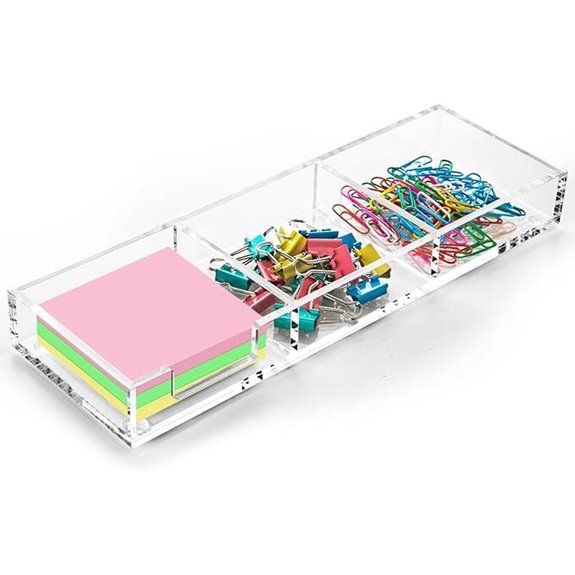 WORHE 3-in-1 Sticky Note Holder Desk Organizer