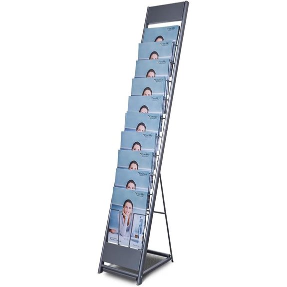 10-Layer Magazine Rack for Literature Display