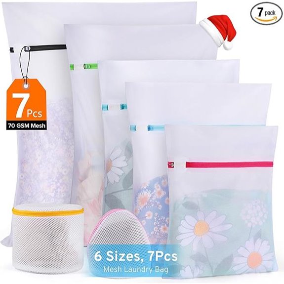 7-Pack Mesh Laundry Bags for Delicates and Jeans