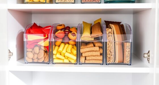 organized pantry snack storage