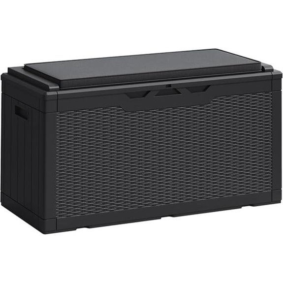 Greesum 100 Gallon Outdoor Resin Deck Storage Box