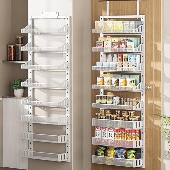 Over-the-Door 8-Tier Pantry Organizer Shelf