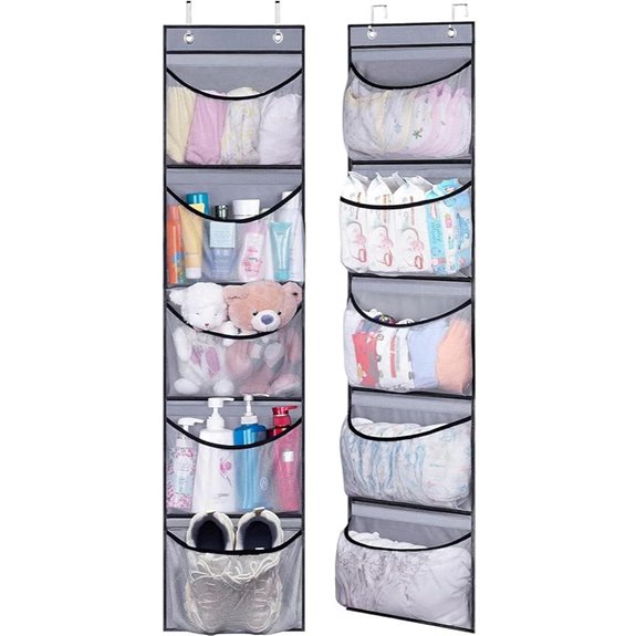 KEETDY Over-the-Door Hanging Storage Organizer (2 Pack)