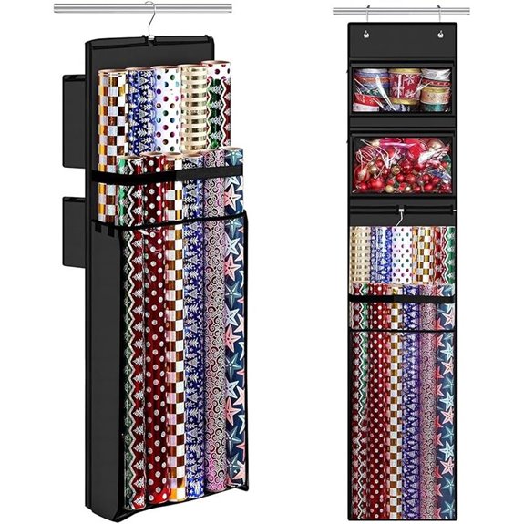 Wrapping Paper Organizer with Over-the-Door Storage