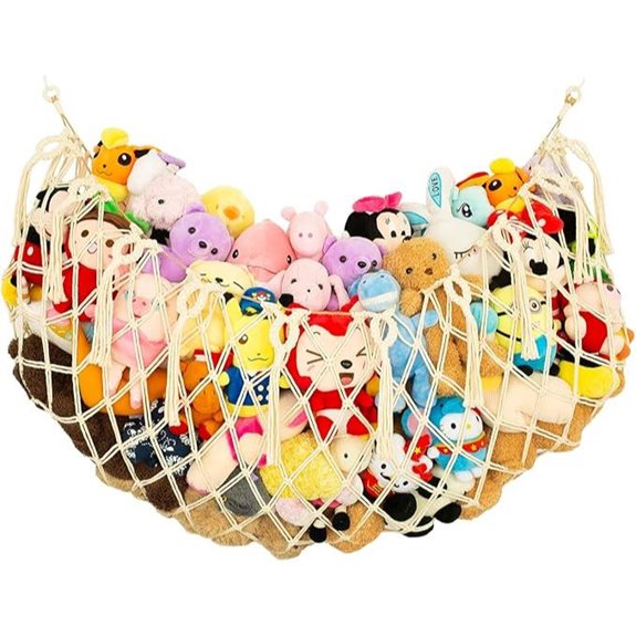 Stuffed Animal Wall Net & Hammock for Plush Storage