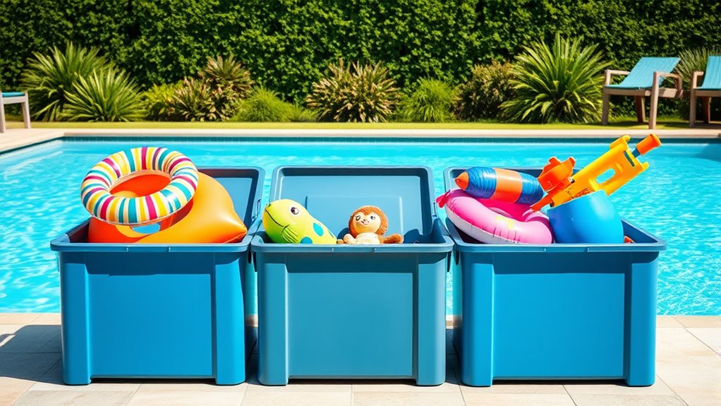 pool toy storage considerations