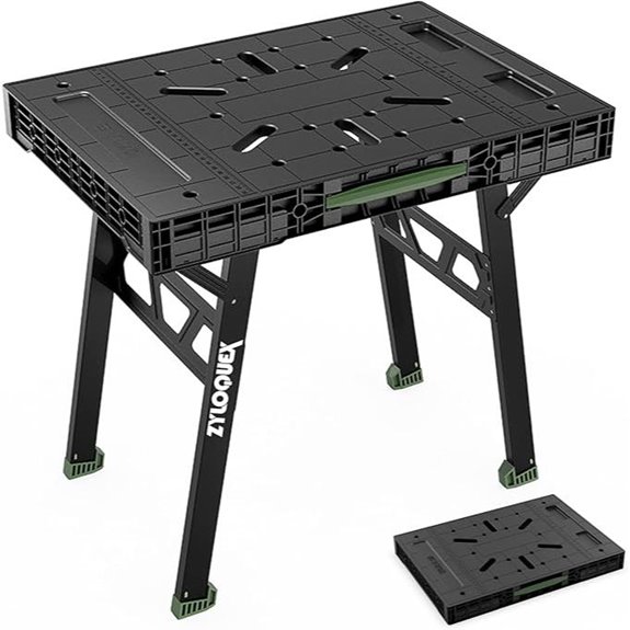 Foldable Work Bench Portable 1650 lbs Capacity