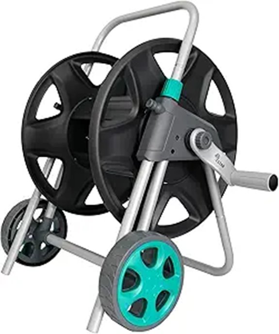 Garden Water Hose Reel Cart with Wheels