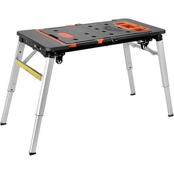 TLGREEN 7-in-1 Folding Work Table and Bench