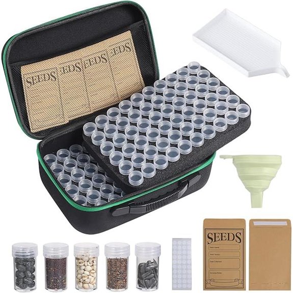 Portable Seed Storage Box with 120 Slots
