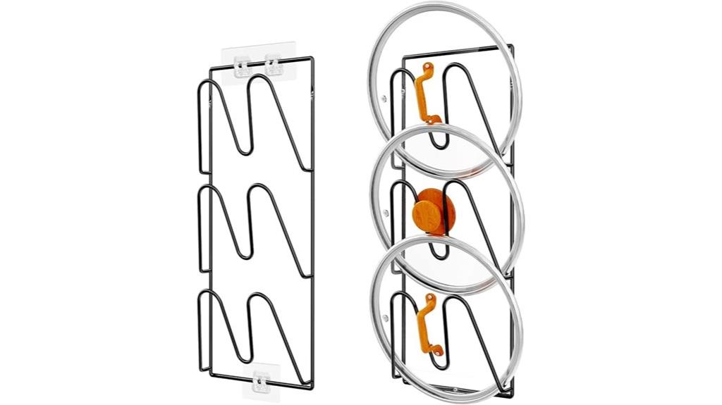 pot lid storage rack