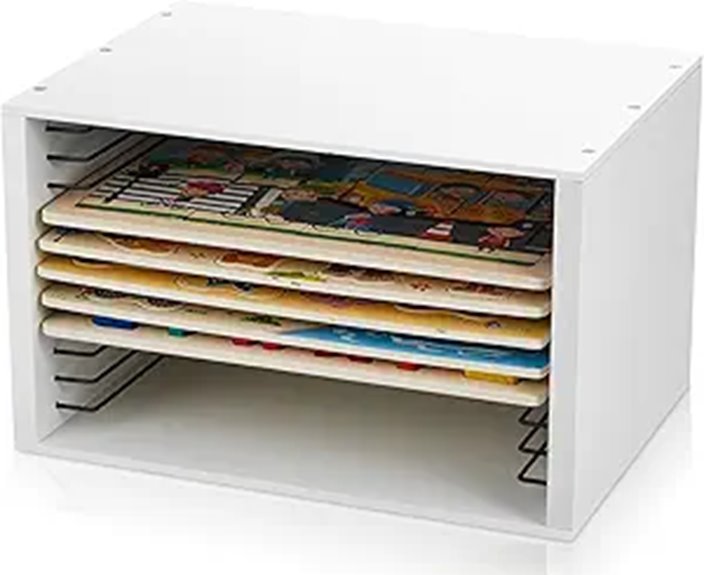 Sintuff Puzzle Organizer Rack for 12 Puzzles