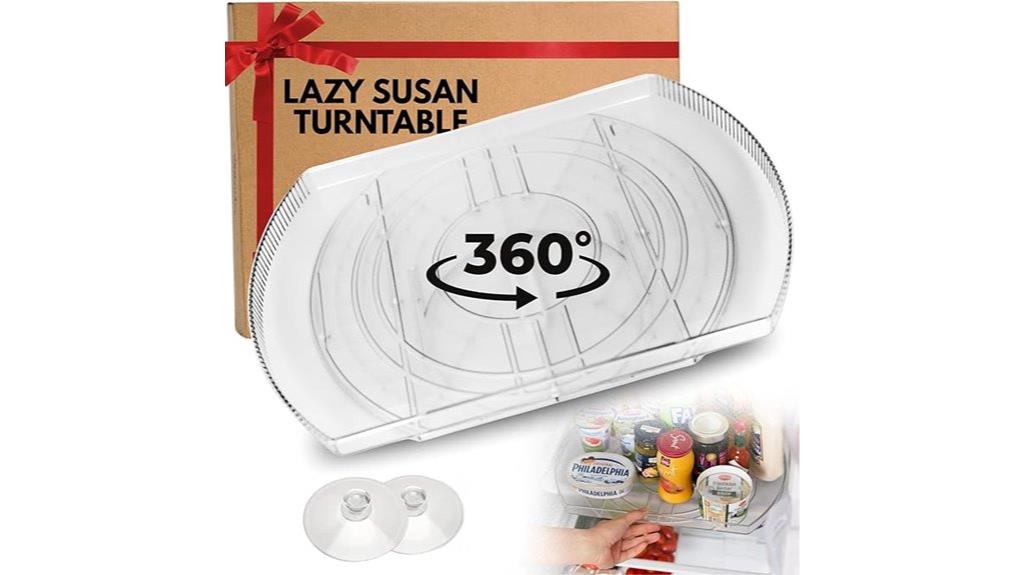 refrigerator 360 turntable