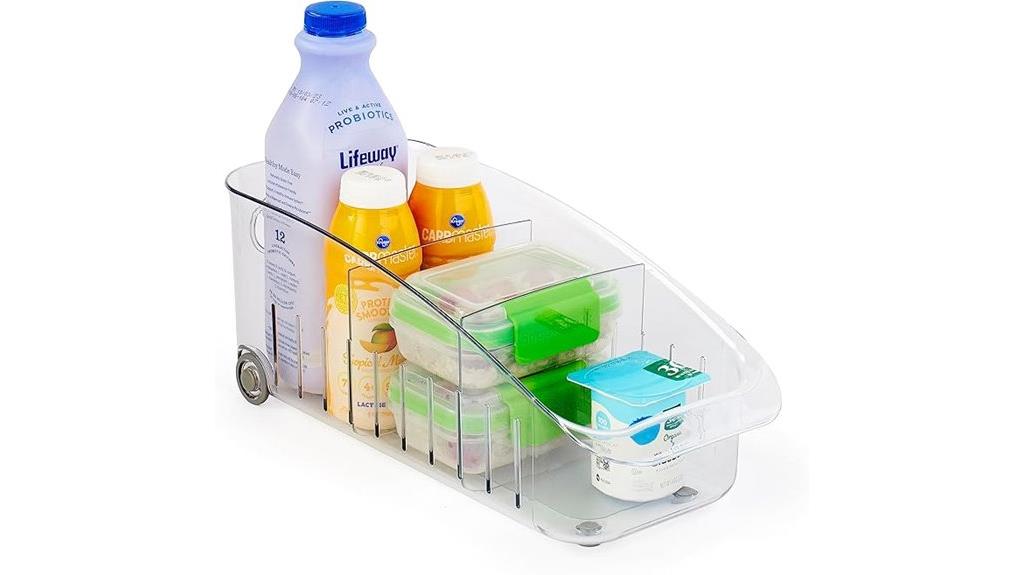 refrigerator drawer organizer bin