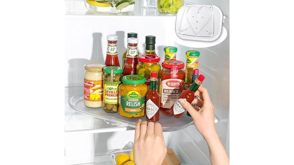 refrigerator kitchen lazy susan