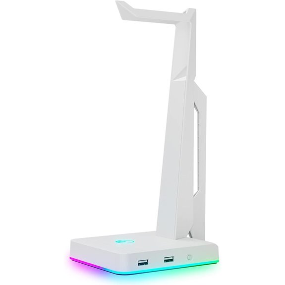 RGB Gaming Headset Stand with USB Ports