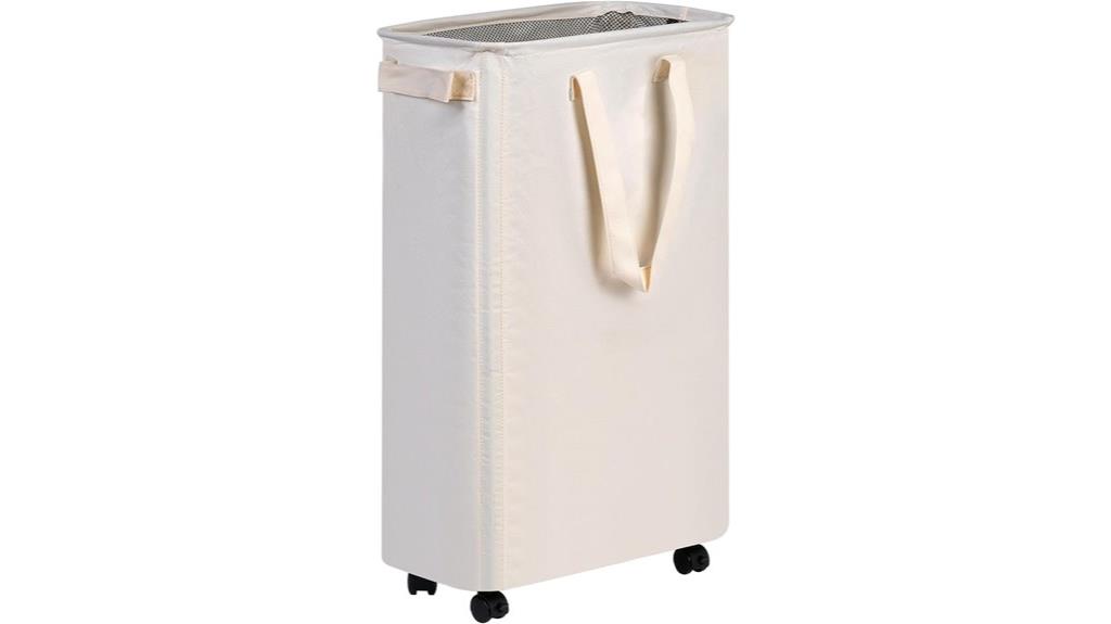rolling slim laundry hamper