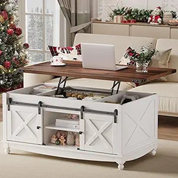 48 Farmhouse Lift Top Coffee Table with Storage