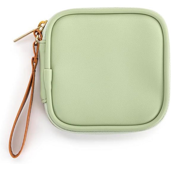 DEMDACO Tech Pouch for Cables & Chargers Sage Green