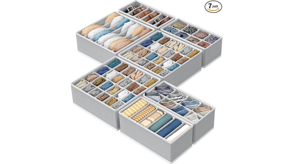 seven piece closet dividers