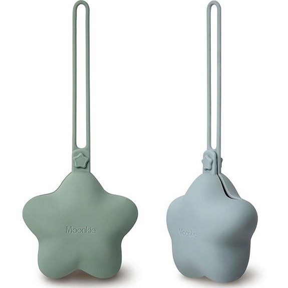 Moonkie Silicone Pacifier Holder Case (2 Pack)