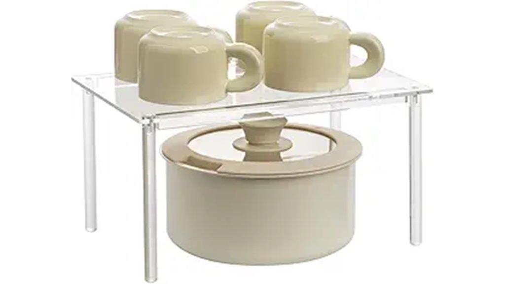 single acrylic cabinet organizer