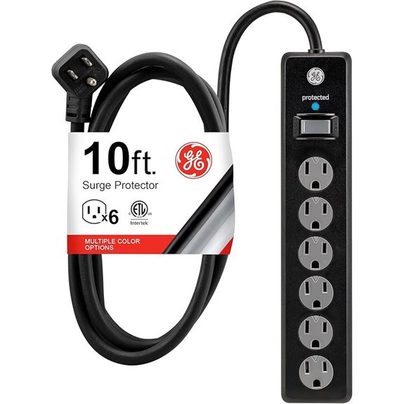six outlet surge protector