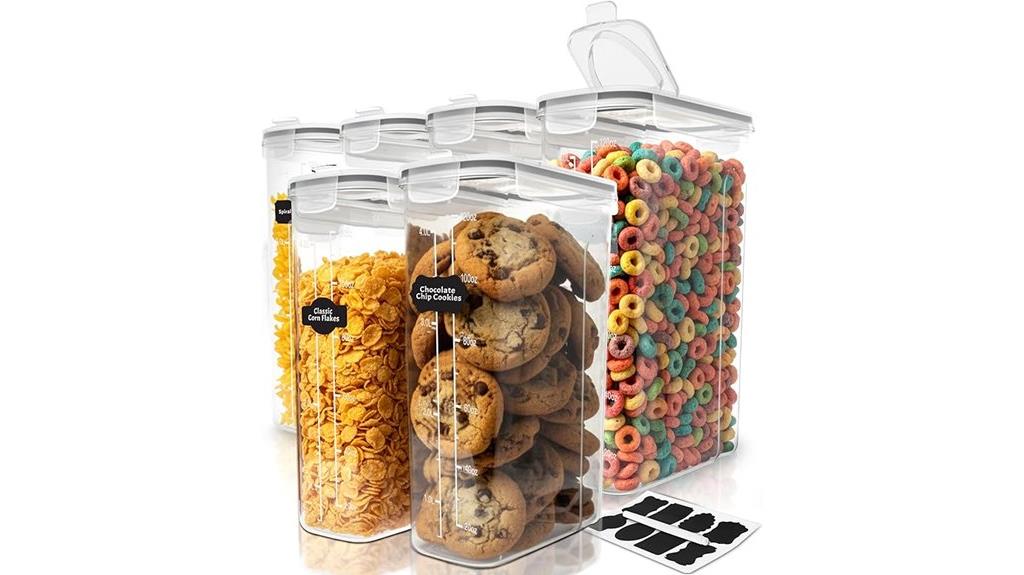 six pack 4l cereal containers