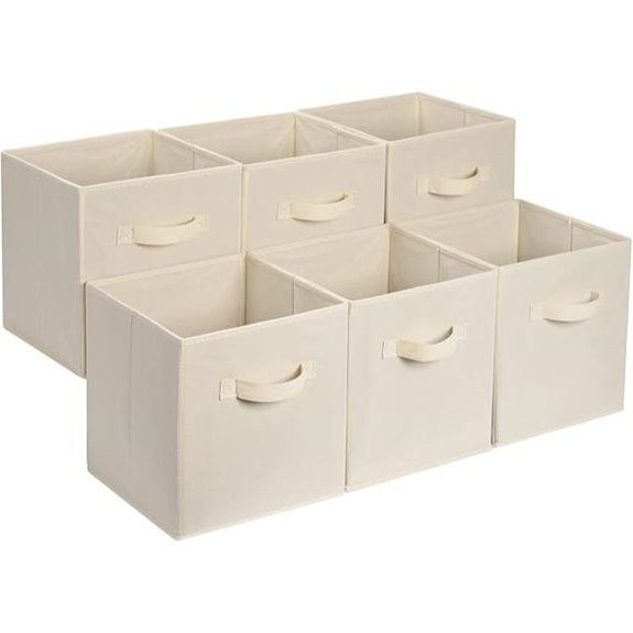 Amazon Basics Collapsible Fabric Storage Bins (6 Pack)