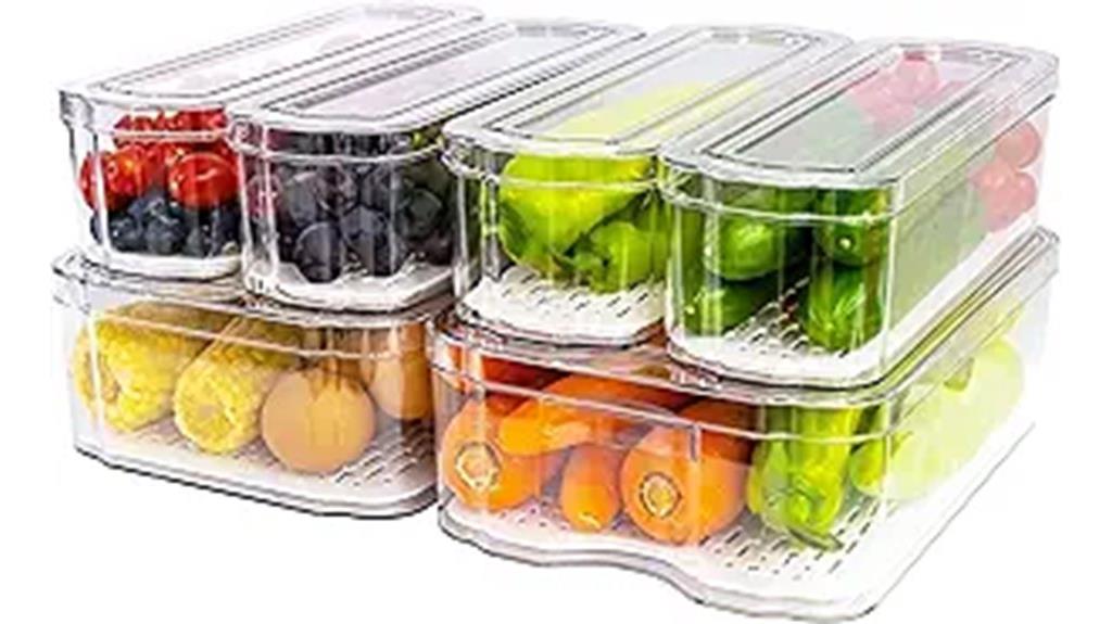 six pack fridge bins