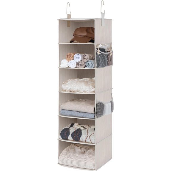 StorageWorks 6-Shelf Hanging Closet Organizer