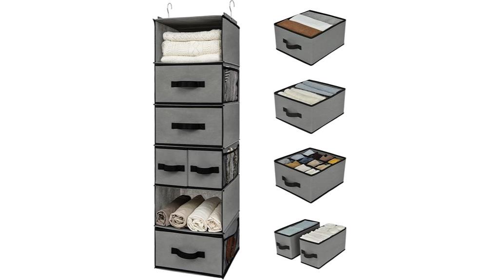 six shelves five drawers