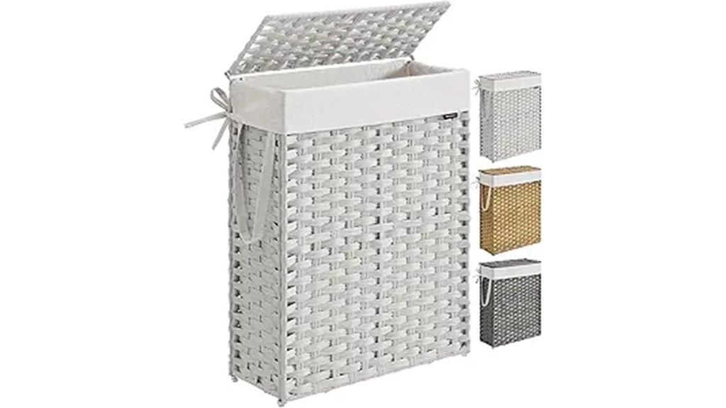 slim 55l laundry hamper