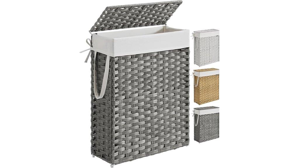 slim 55l laundry hamper