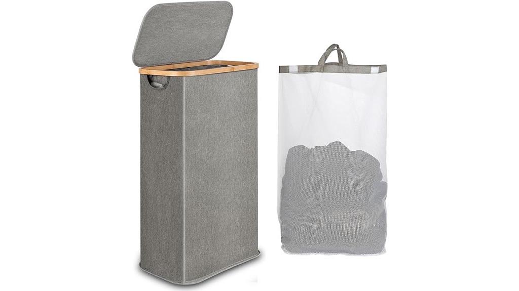 slim foldable laundry hamper