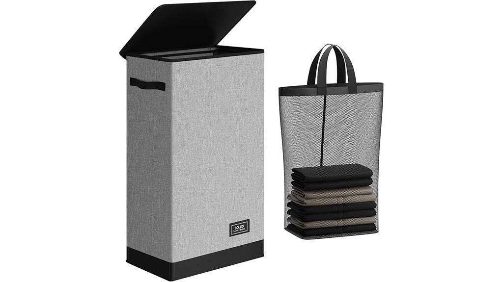 slim laundry hamper lid