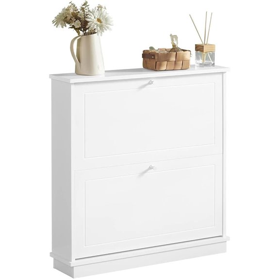 SoBuy Narrow Shoe Cabinet with Flip-Drawers