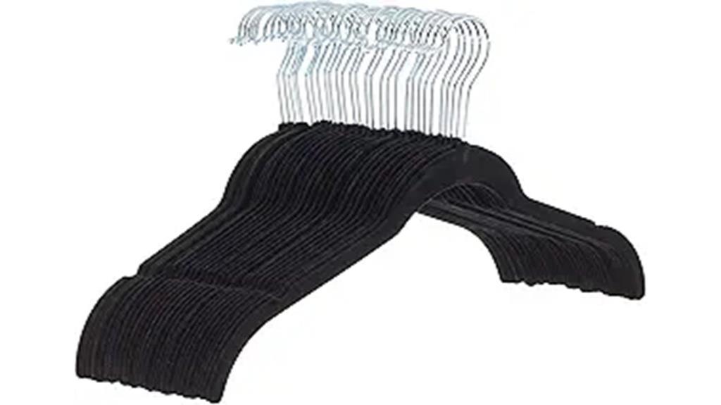 slim velvet non slip hangers
