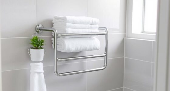 small bathroom towel storage
