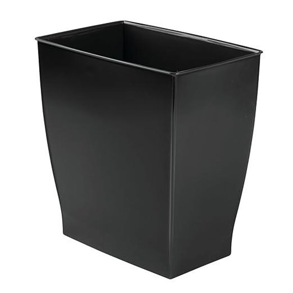 iDesign Small Plastic Bathroom Trash Can