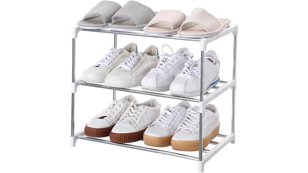 small stackable shoe organizer