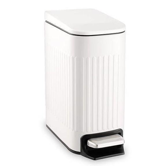 TrashAid Small Stainless Steel Bathroom Trash Can